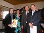 New member Amiee Ward, Sponsor Kathy Nevin, Sponsor Al Walker, new member Dan Kelly.